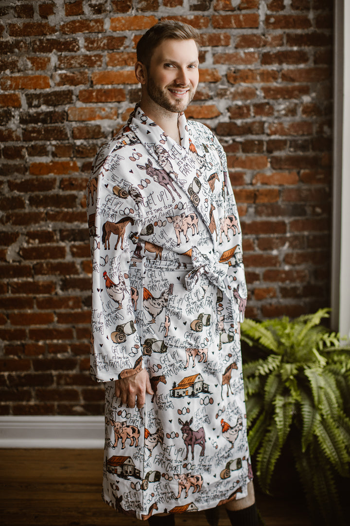 Farm Chores Friend Robe
