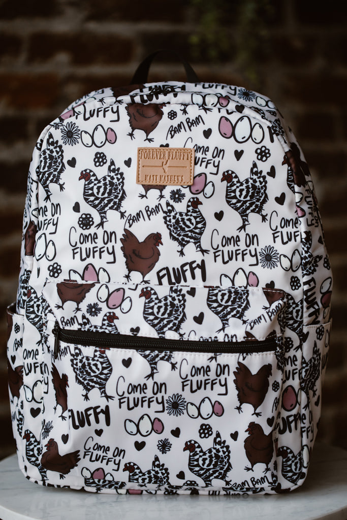 Fluffy rucksack clearance