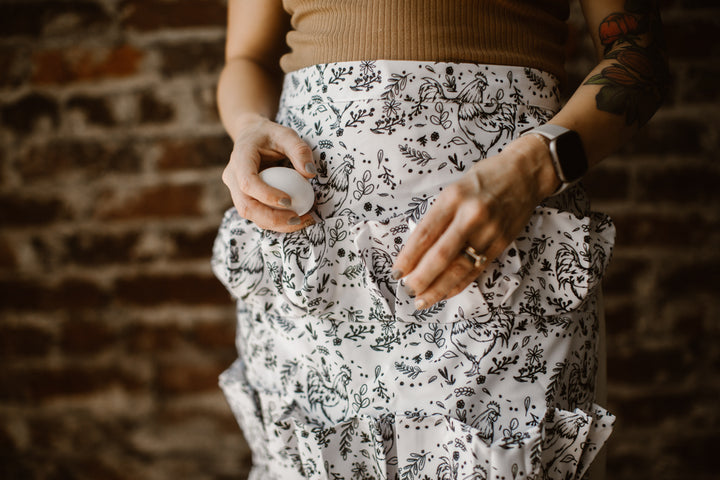New Floral Chicken Egg Apron