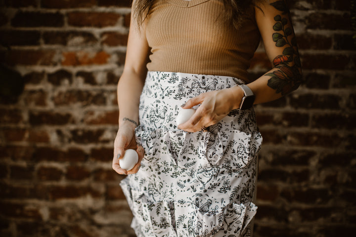 New Floral Chicken Egg Apron