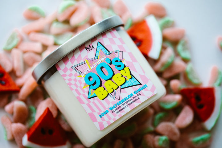 90's Baby Candle - Sour Watermelon Gummies