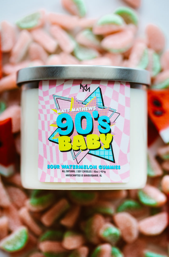 90's Baby Candle - Sour Watermelon Gummies