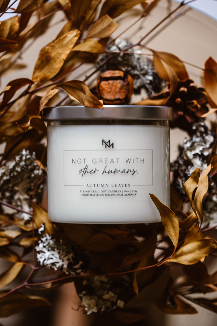 Autumn Leaves Candle