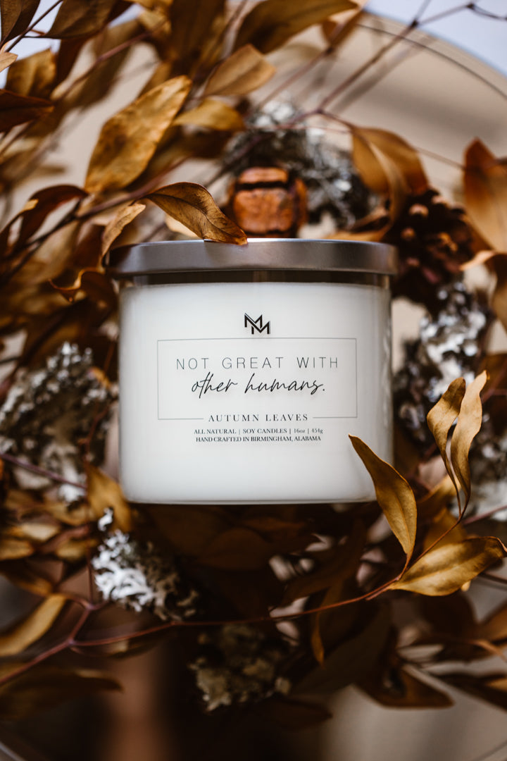 Autumn Leaves Candle