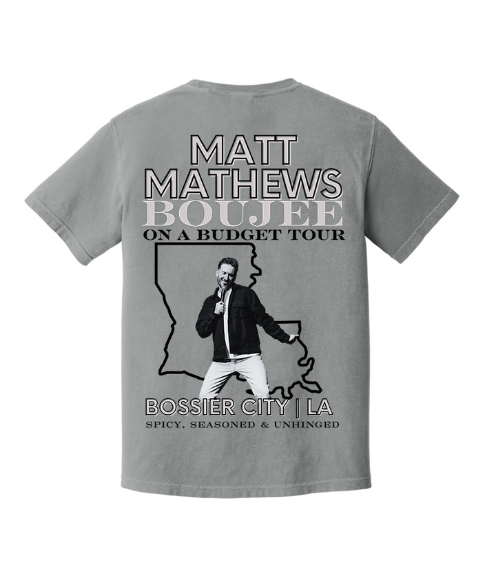 Exclusive Bossier City, Louisiana Boujee on a Budget Show T-Shirt