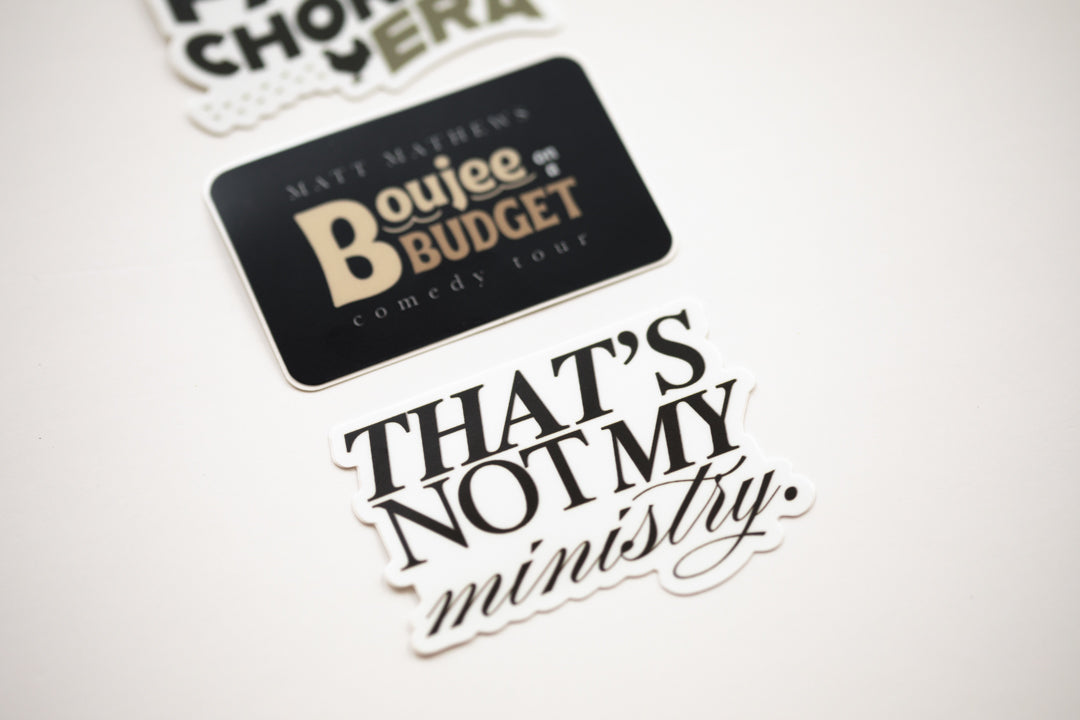 Boujee on a Budget Tour Sticker Pack