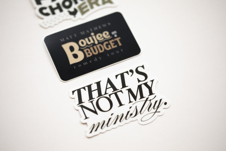 Boujee on a Budget Tour Sticker Pack