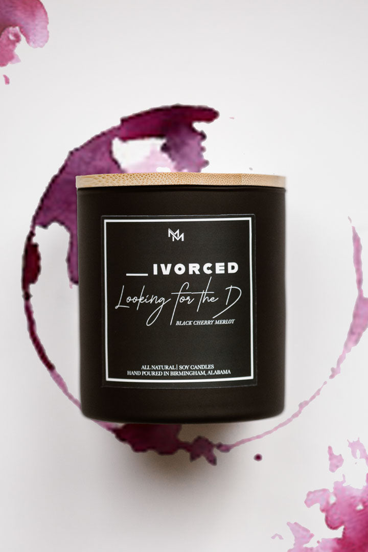 Divorced - Black Cherry Merlot Candle