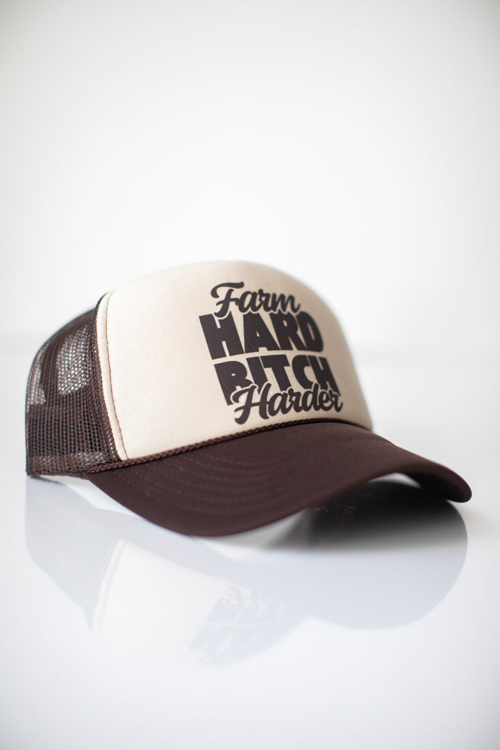 Farm Hard, Bitch Harder Hat - MM Hats Collection