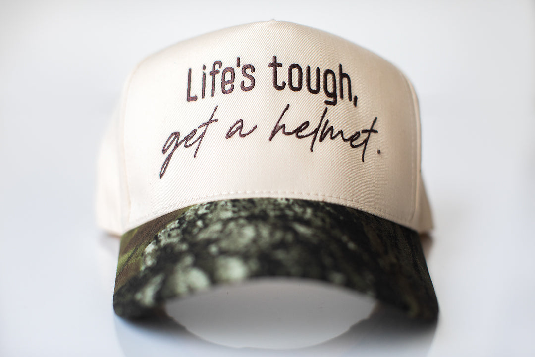 Life's Tough, Get a Helmet Hat - MM Hats Collection