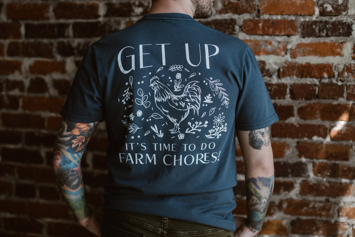 Get Up It's Time to Do Farm Chores T-Shirt 2024