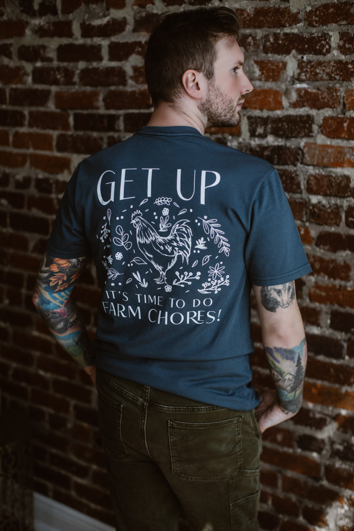 Get Up It's Time to Do Farm Chores T-Shirt 2024