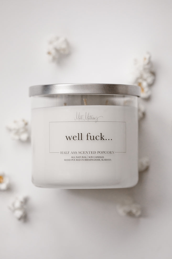 Half Ass Scented Popcorn Candle