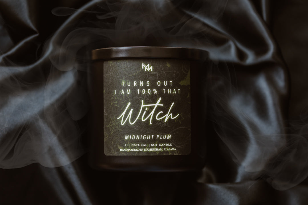 Midnight Plum Halloween Candle