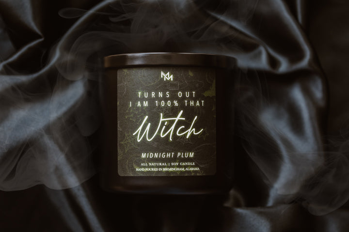 Midnight Plum Halloween Candle