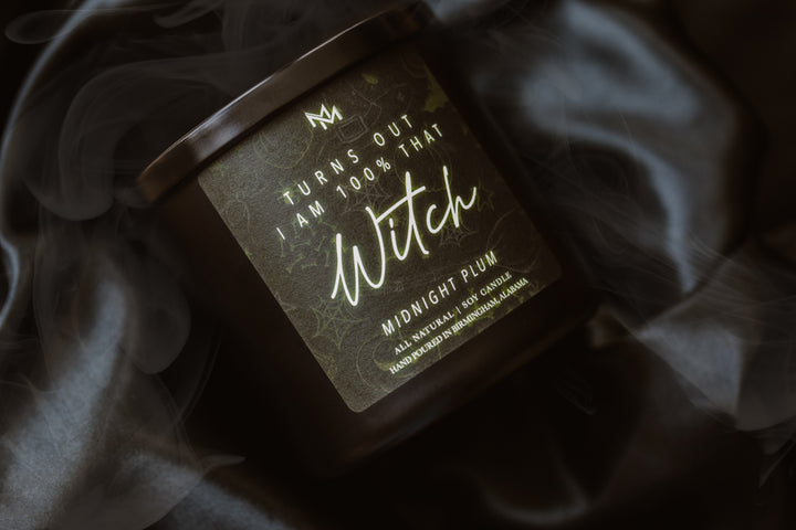 Midnight Plum Halloween Candle