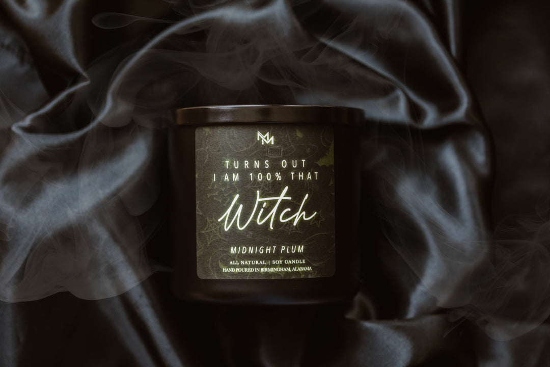 Midnight Plum Halloween Candle