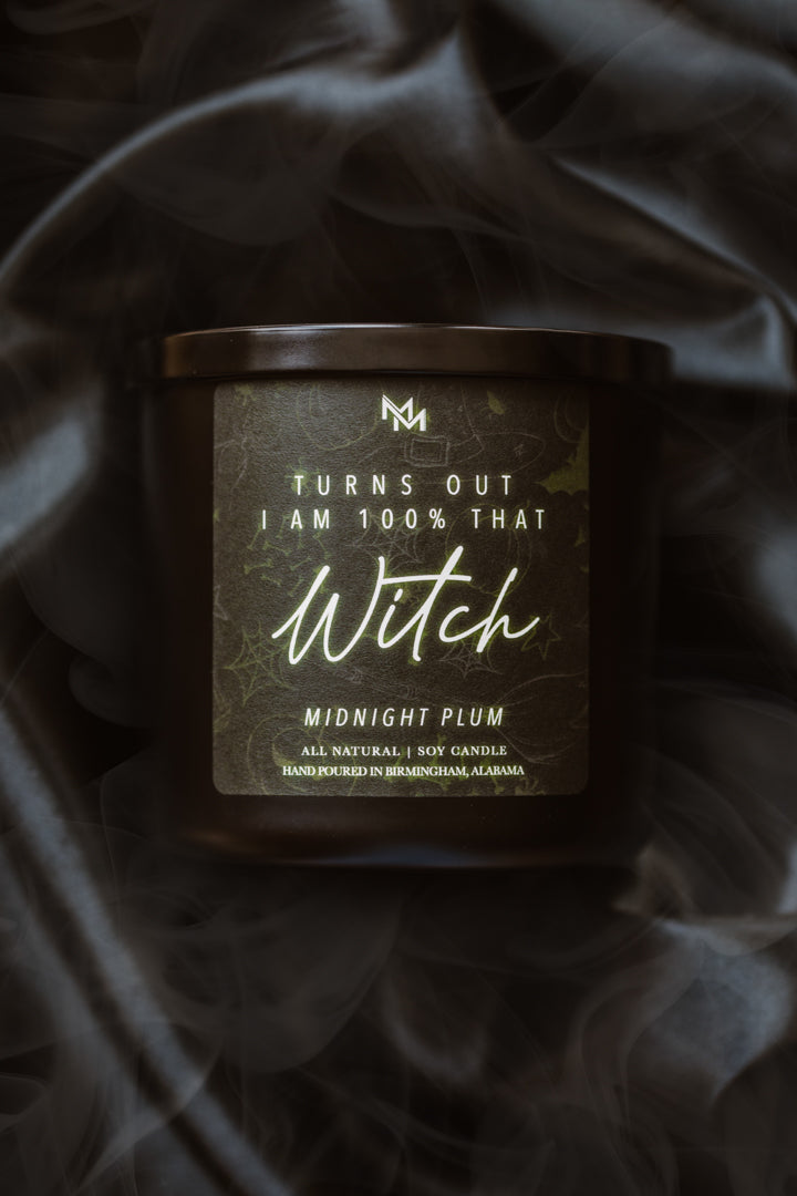 Midnight Plum Halloween Candle