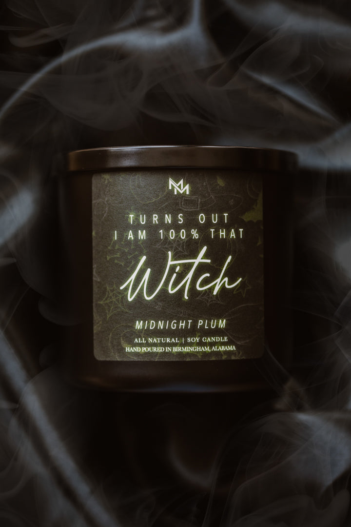 Midnight Plum Halloween Candle