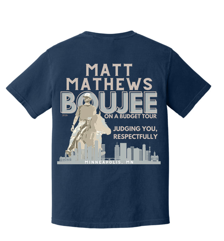 Exclusive Minneapolis, Minnesota Boujee on a Budget Show T-Shirt