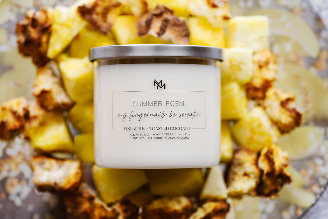 Pineapple + Toasted Coconut Candle