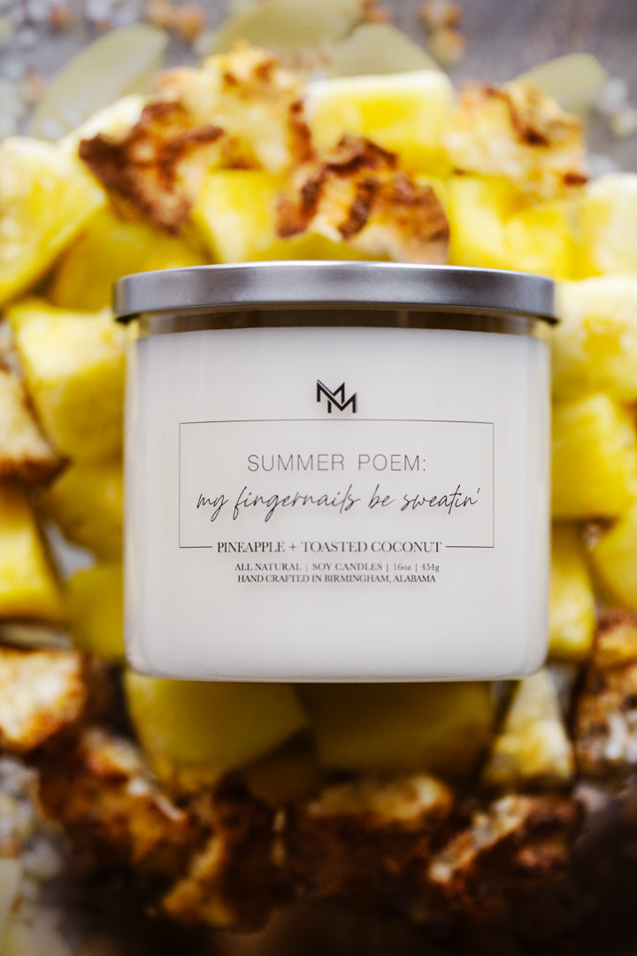 Pineapple + Toasted Coconut Candle