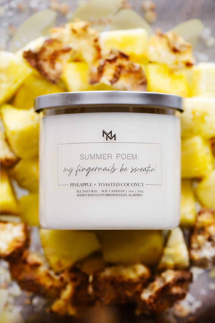 Pineapple + Toasted Coconut Candle
